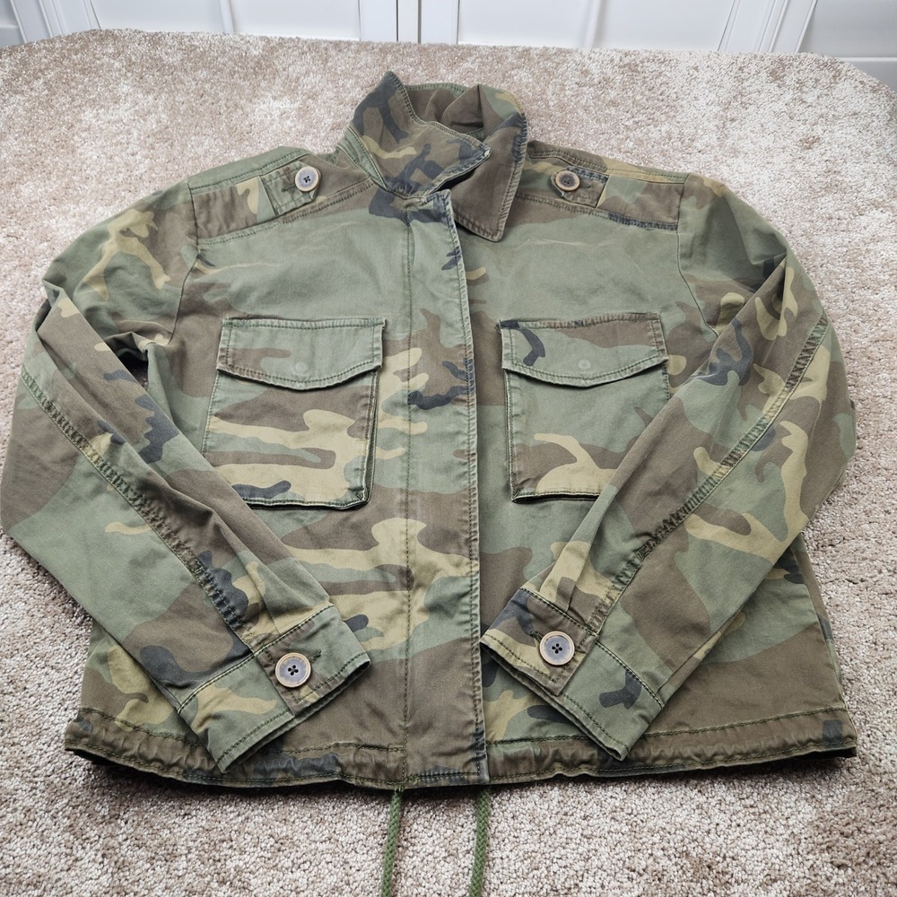 Sanctuary Standard Surplus Womens Small Camo Military Utility Jacket CJ0690CTA